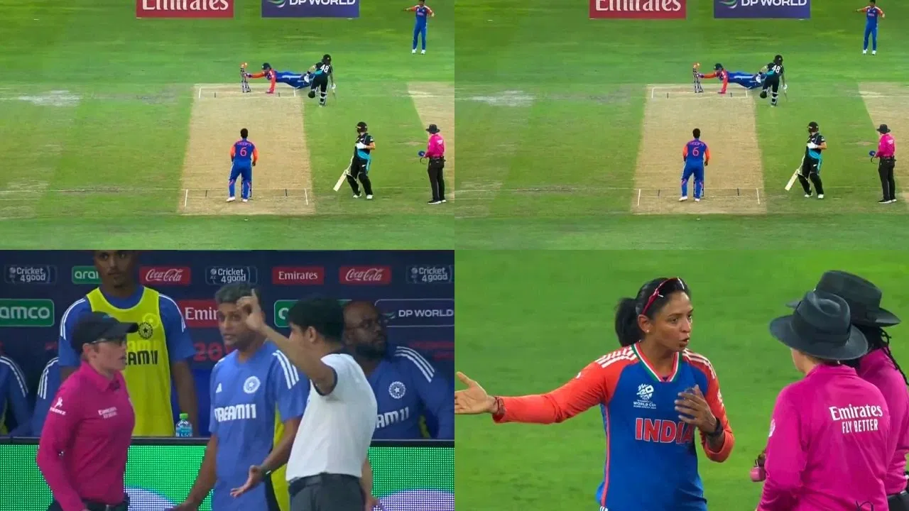 Amelia Kerr Run Out Controversy India Vs New Zealand Womens T20 World Cup