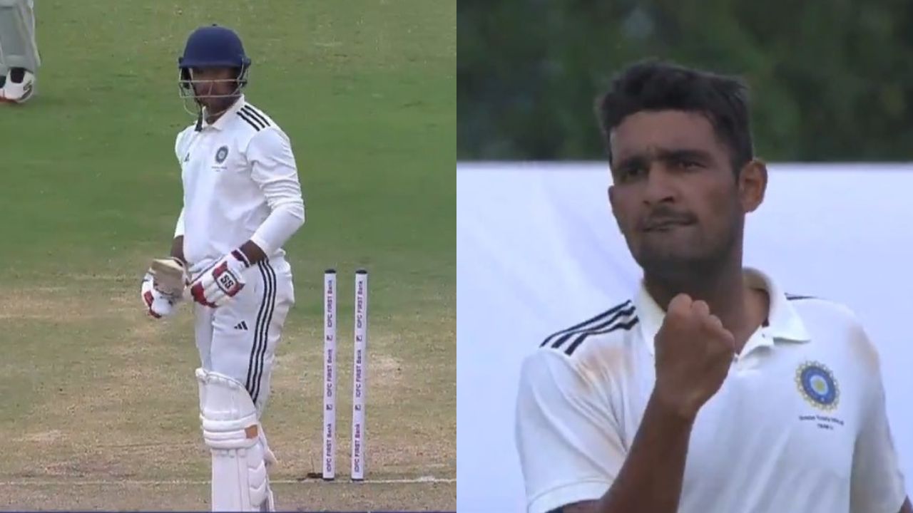 Anshul Kamboj Bowls A Beauty To Dismiss The Set Mayank Agarwal