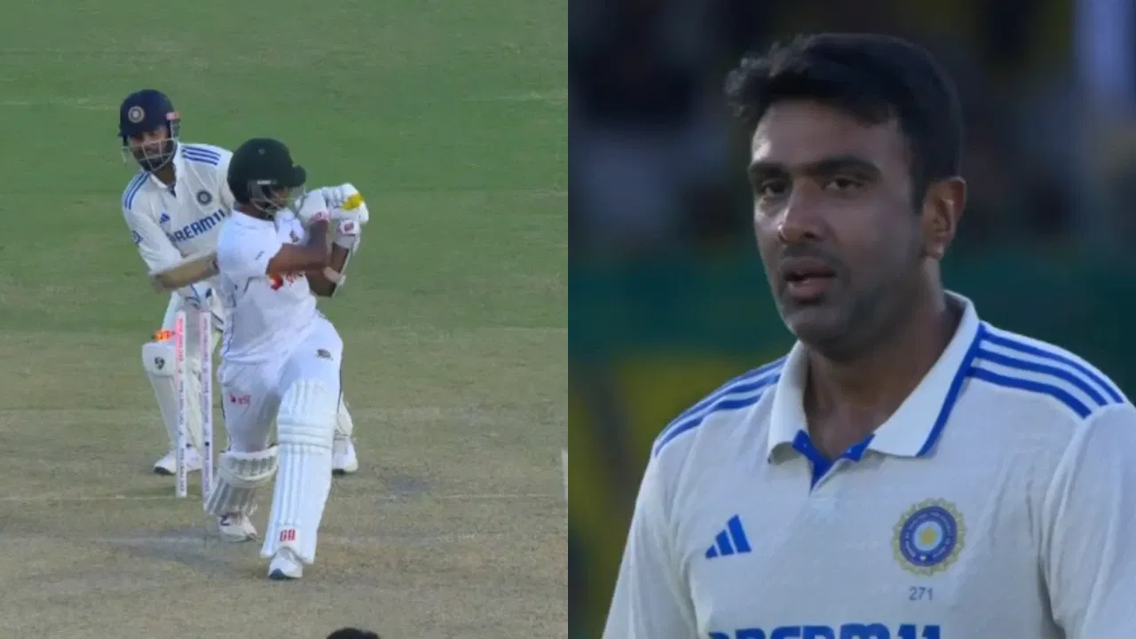 Watch: Ravichandran Ashwin castles Hasan Mahmud with beauty to put India in driver's seat