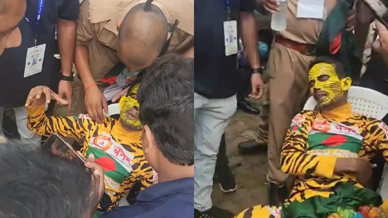 Bangladesh Fan Beat Up By Indian Fans