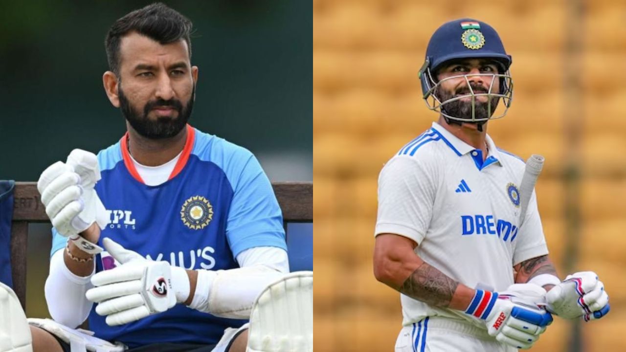 Cheteshwar Pujara Virat Kohli