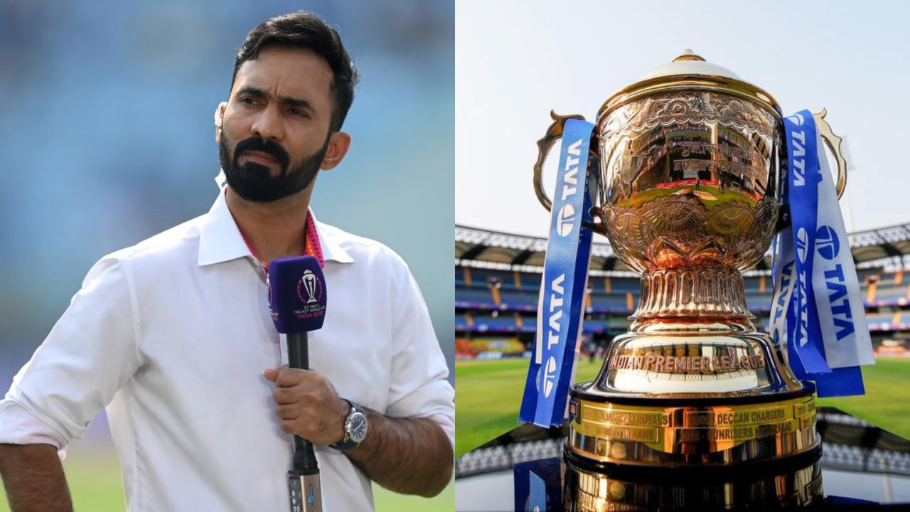 Dinesh Karthik And IPL Trophy