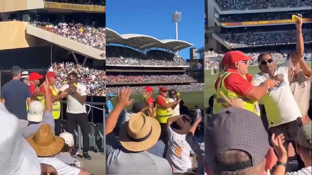 Fan Showing Sandpaper In Adelaide Oval