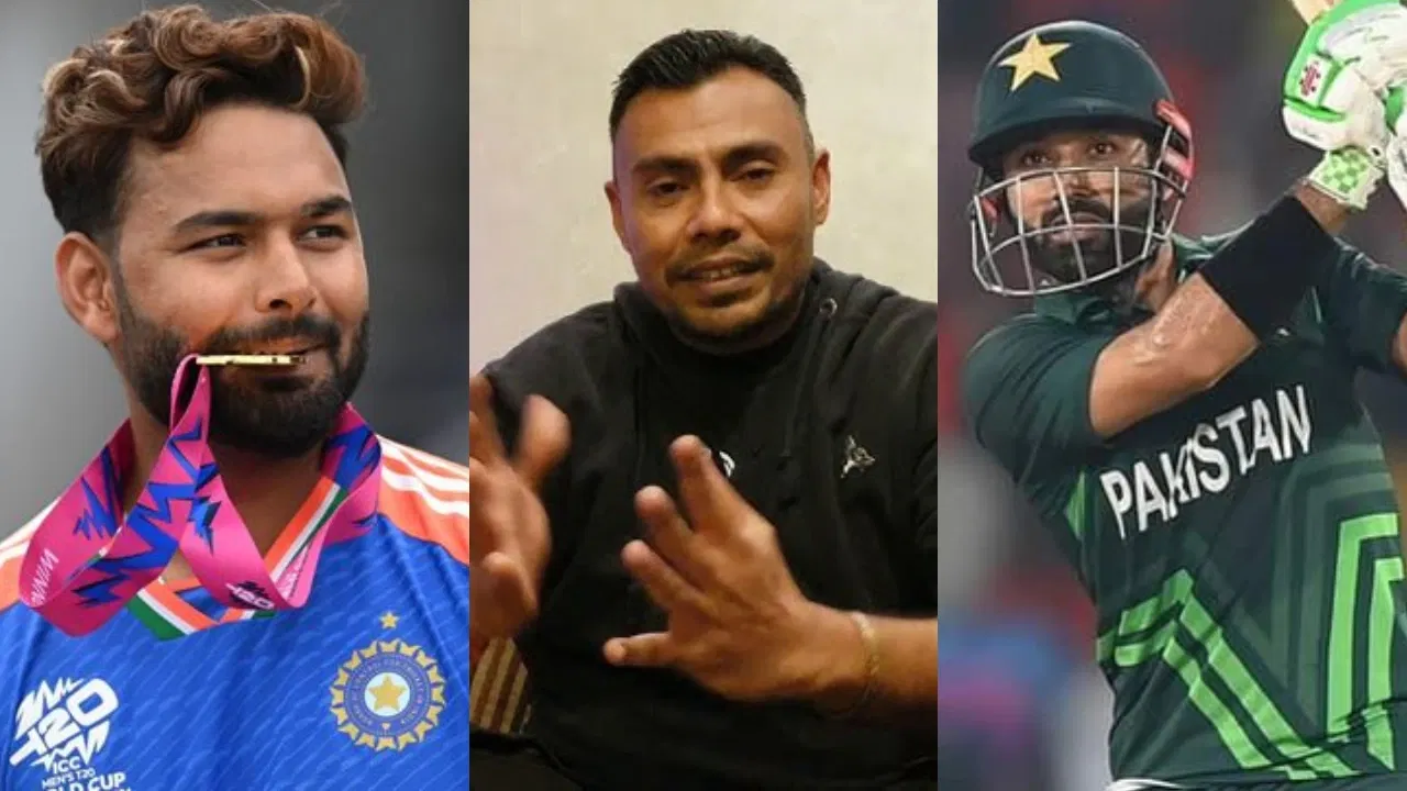 Rishabh Pant, Danish Kaneria and Mohammad Rizwan