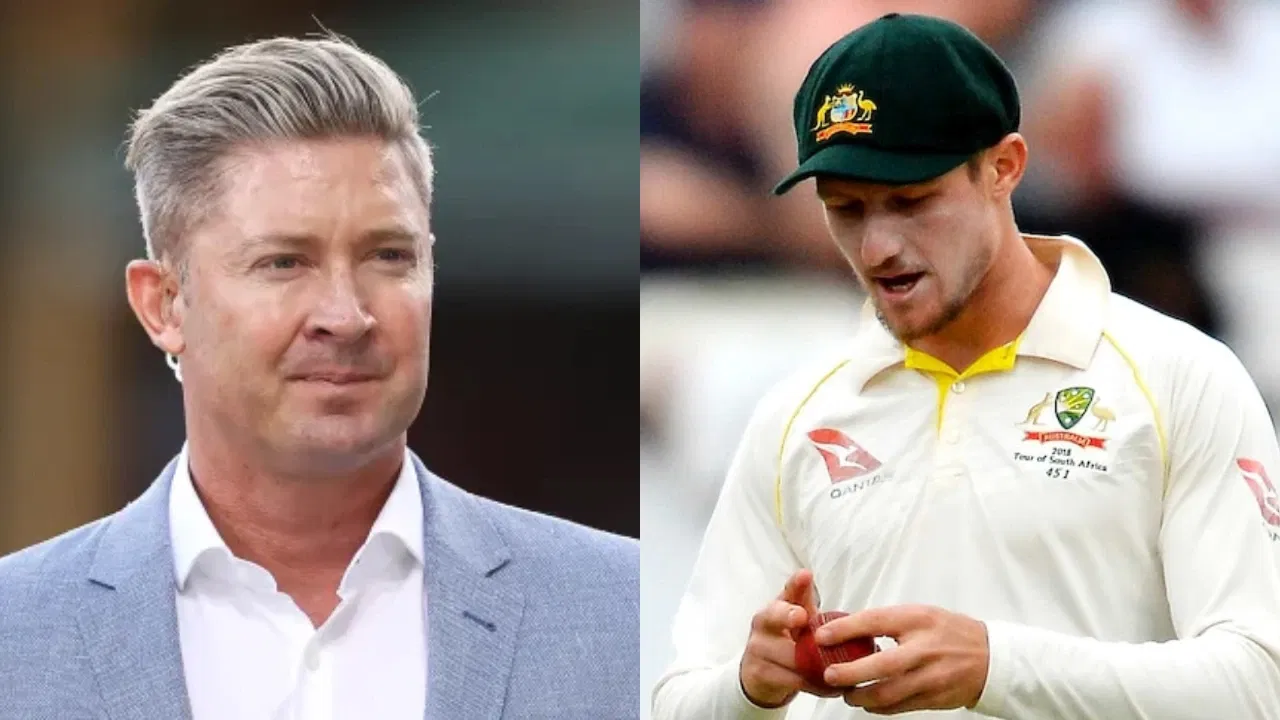 Michael Clarke and Cameron Bancroft