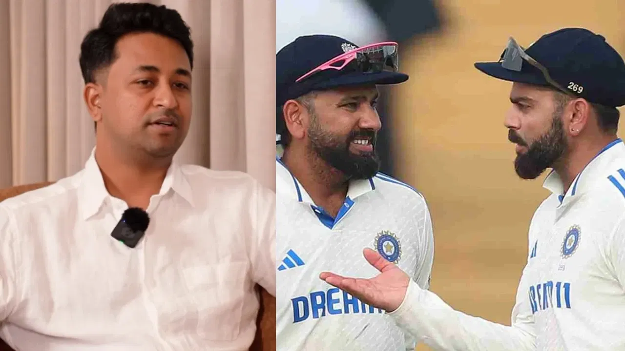 Pragyan Ojha, Rohit Sharma and Virat Kohli