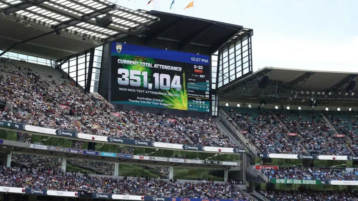 Melbourne Cricket Ground MCG breaks historic record during Boxing Day Test