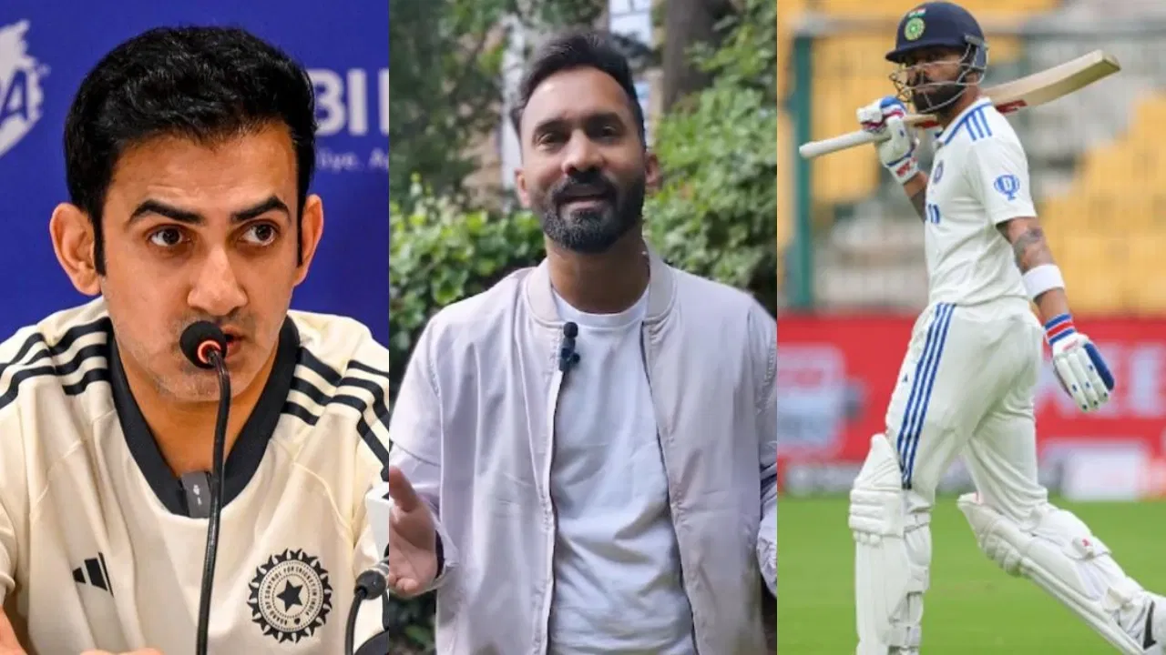 Gautam Gambhir, Dinesh Karthik and Virat Kohli