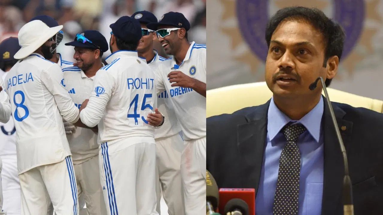 MSK Prasad, Ravindra Jadeja and Ravichandran Ashwin