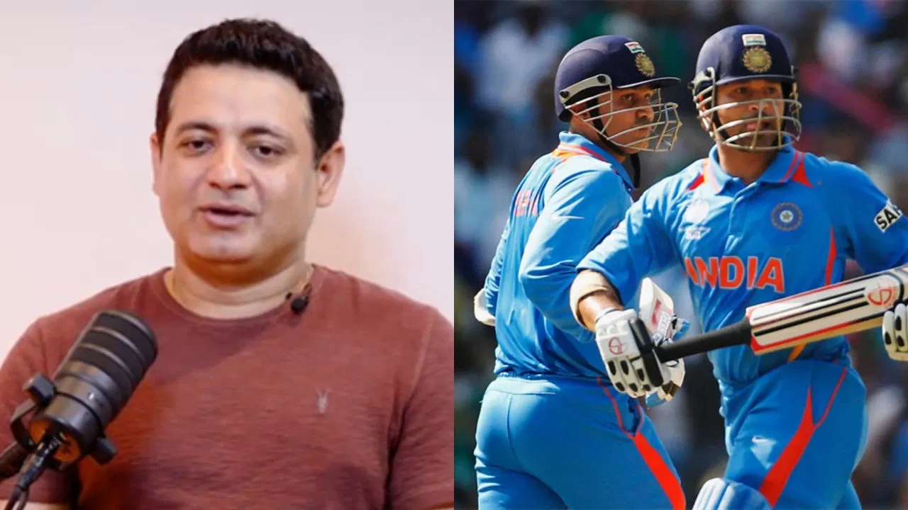 Piyush Chawla, Virender Sehwag and Sachin Tendulkar