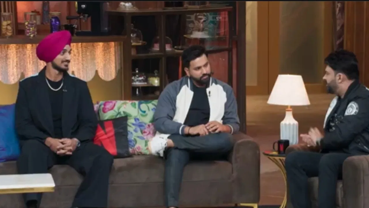 Rohit Sharma and T20 World Cup 2024 winners at The Great Indian Kapil Show