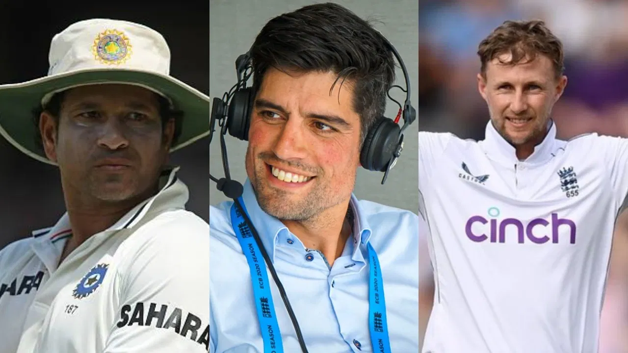 Sachin Tendulkar, Alastair Cook and Joe Root