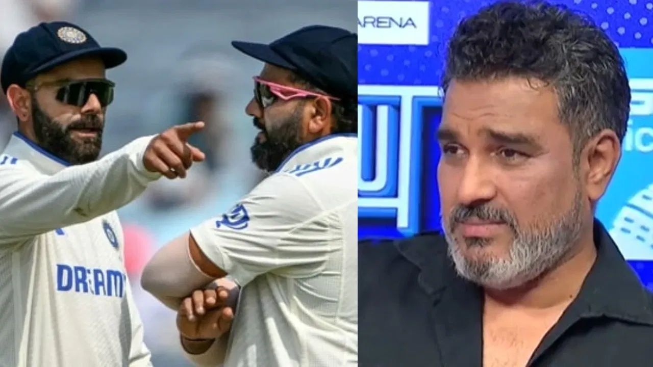 Rohit Sharma, Virat Kohli and Sanjay Manjrekar