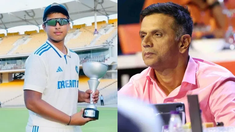 Vaibhav Suryavanshi and Rahul Dravid