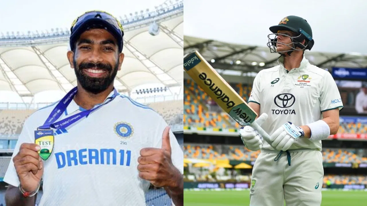 Jasprit Bumrah and Steve Smith