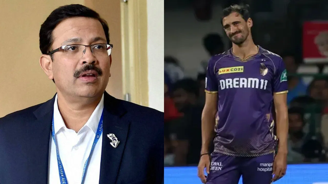 KKR CEO Venky Mysore and Mitchell Starc