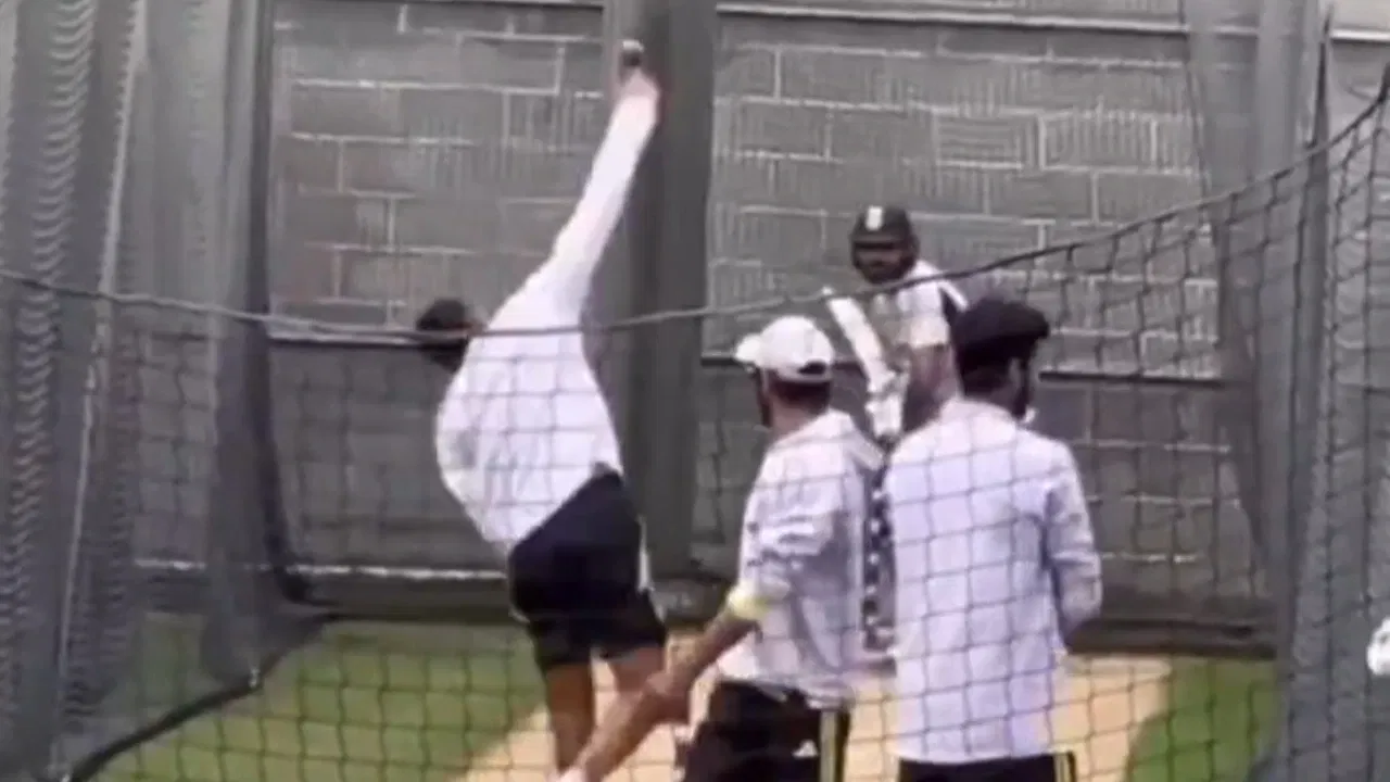 Devdutt Padikkal and Rohit Sharma at nets ahead of the Boxing Day Test