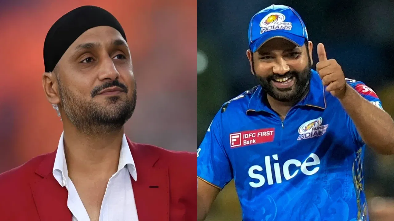 Harbhajan Singh and Rohit Sharma