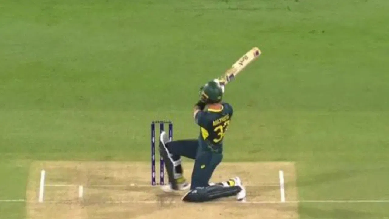 Glenn Maxwell Six Off Shaheen Afridi