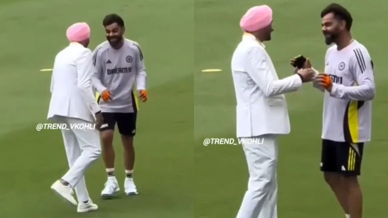 Harbhajan Singh And Virat Kohli Playful Interaction