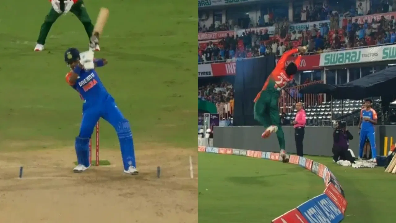 Rishad Hossain's catch to dismiss Hardik Pandya