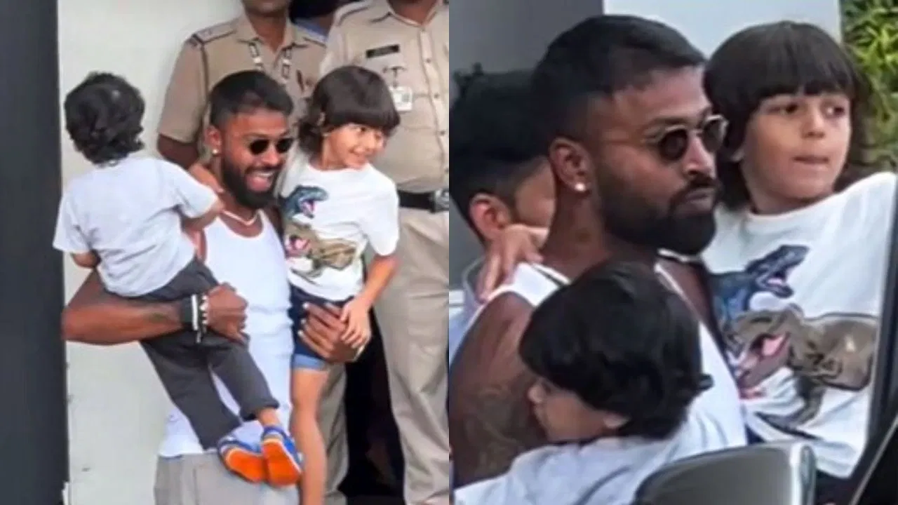 Hardik Pandya With Son