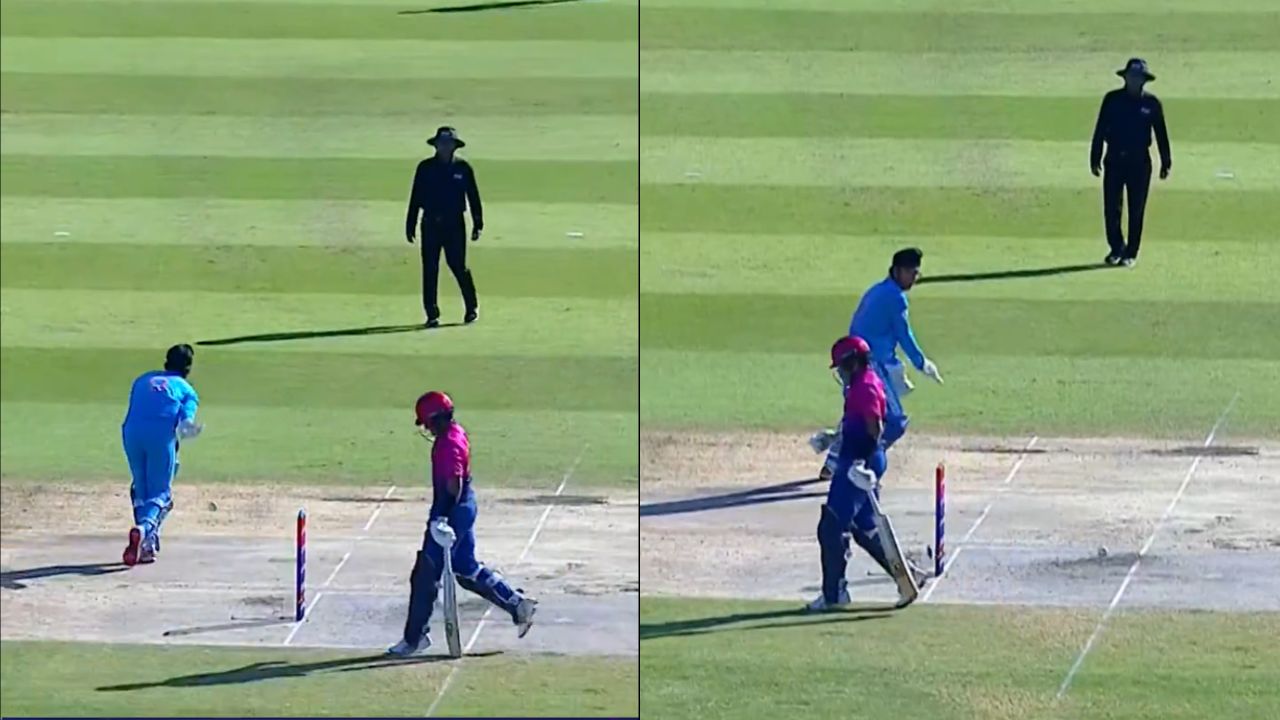 Harvansh Pangalia MS Dhoni Like No Look Throw