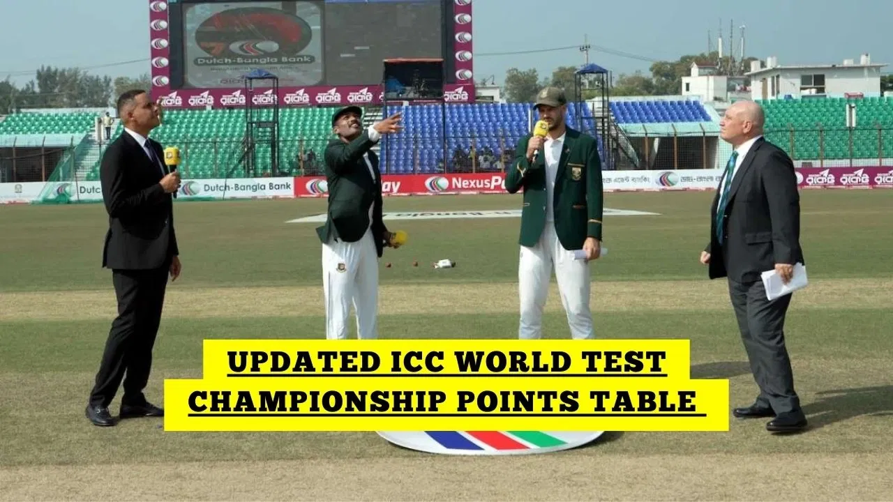 ICC World Test Championship Points Table After Bangladesh Vs South Africa Test