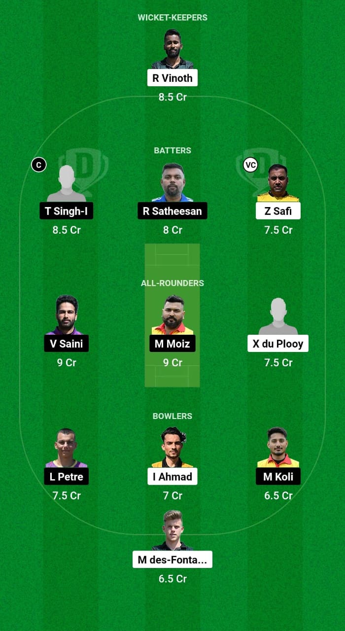 HUN vs ROM Dream11 Prediction Fantasy Cricket Tips Dream11 Team ECC International T10