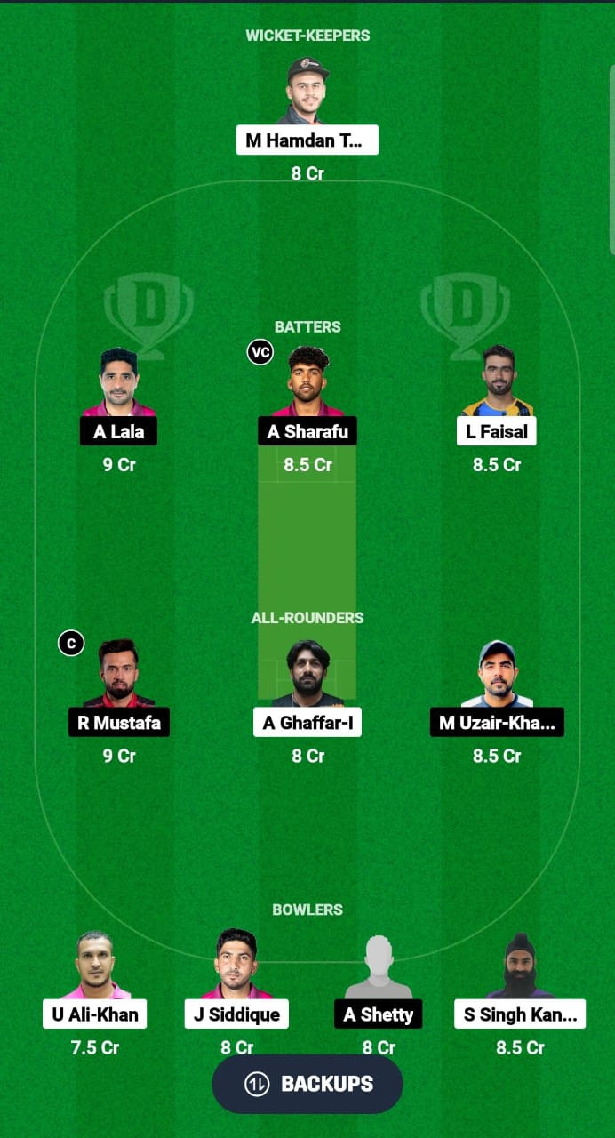 THU vs PEA Dream11 Prediction Fantasy Cricket Tips Dream11 Team UAE ILT20 Development Tournament 