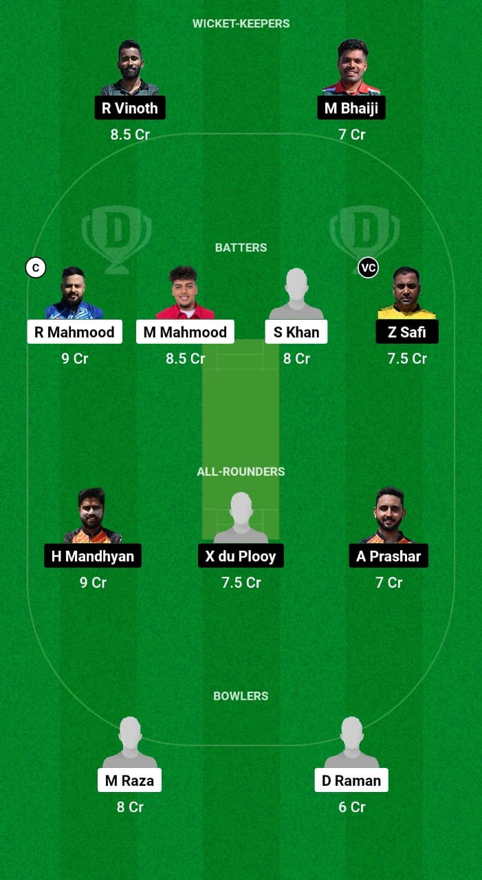 DEN vs HUN Dream11 Prediction Fantasy Cricket Tips Dream11 Team ECC International T10