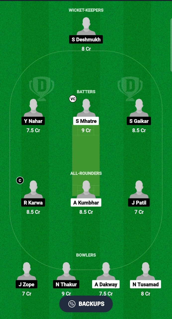 PBG vs JAI Dream11 Prediction Fantasy Cricket Tips Dream11 Team Pune T20 Olympia Trophy