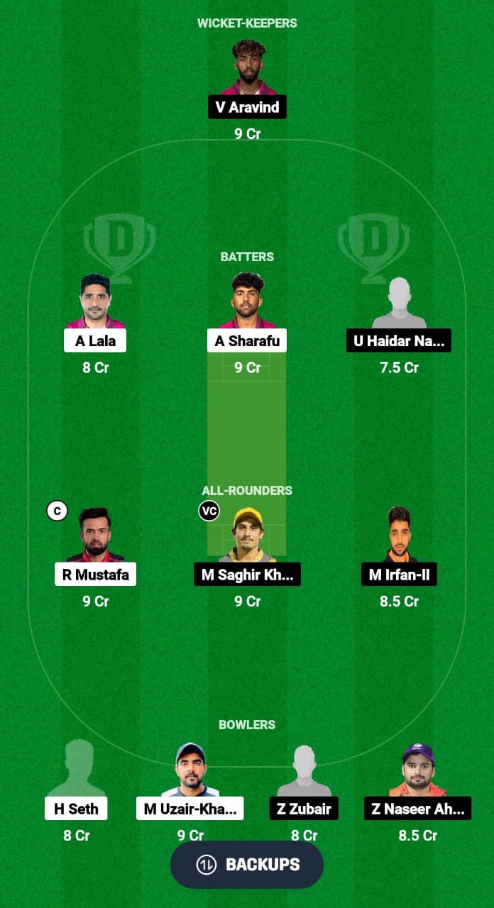 PEA vs GGD Dream11 Prediction Fantasy Cricket Tips Dream11 Team UAE ILT20 Development Tournament