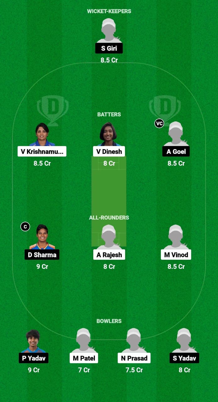 KAR-W vs UP-W Dream11 Prediction Fantasy Cricket Tips Dream11 Team Indian Domestic Women's T20 Trophy