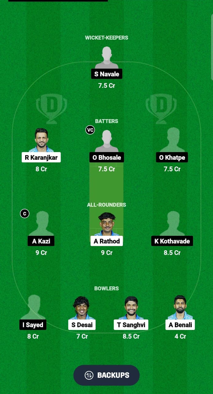 SCC vs APS Dream11 Prediction Fantasy Cricket Tips Dream11 Team Pune T20 Olympia Trophy