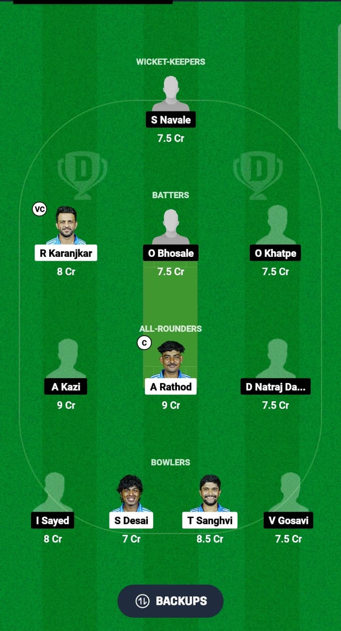 SCC vs APS Dream11 Prediction Fantasy Cricket Tips Dream11 Team Pune T20 Olympia Trophy