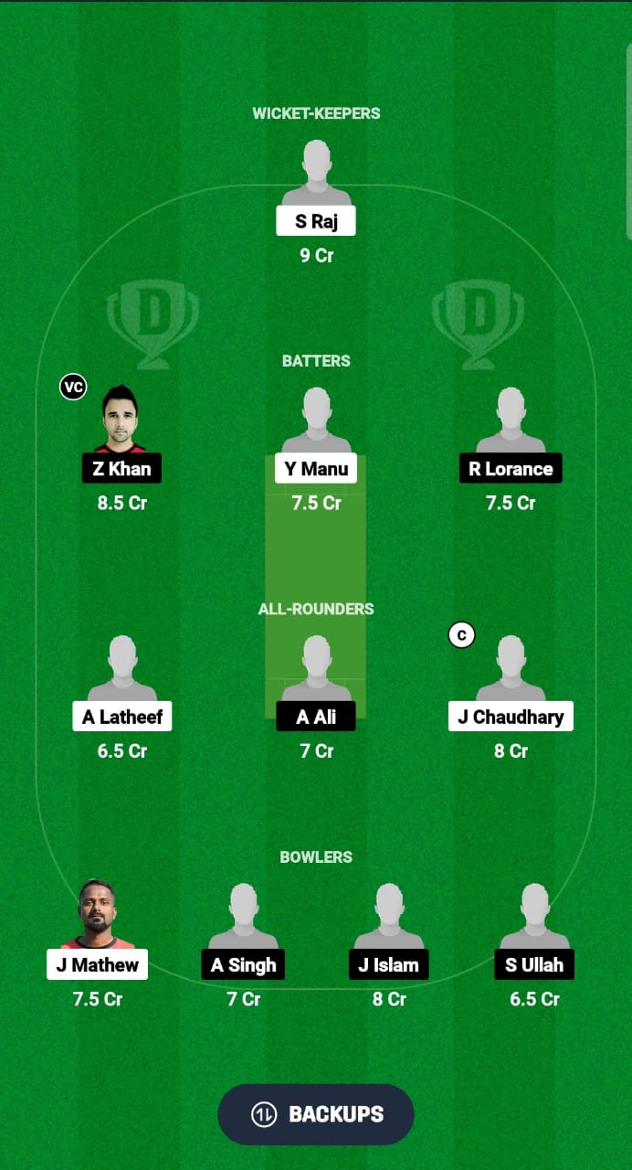 EDK vs GZZ Dream11 Prediction Fantasy Cricket Tips Dream11 Team ECS T10 Malta