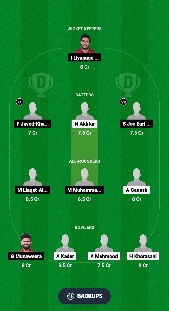 HUR vs GAM Dream11 Prediction Fantasy Cricket Tips Dream11 Team Qatar T20 Pro League