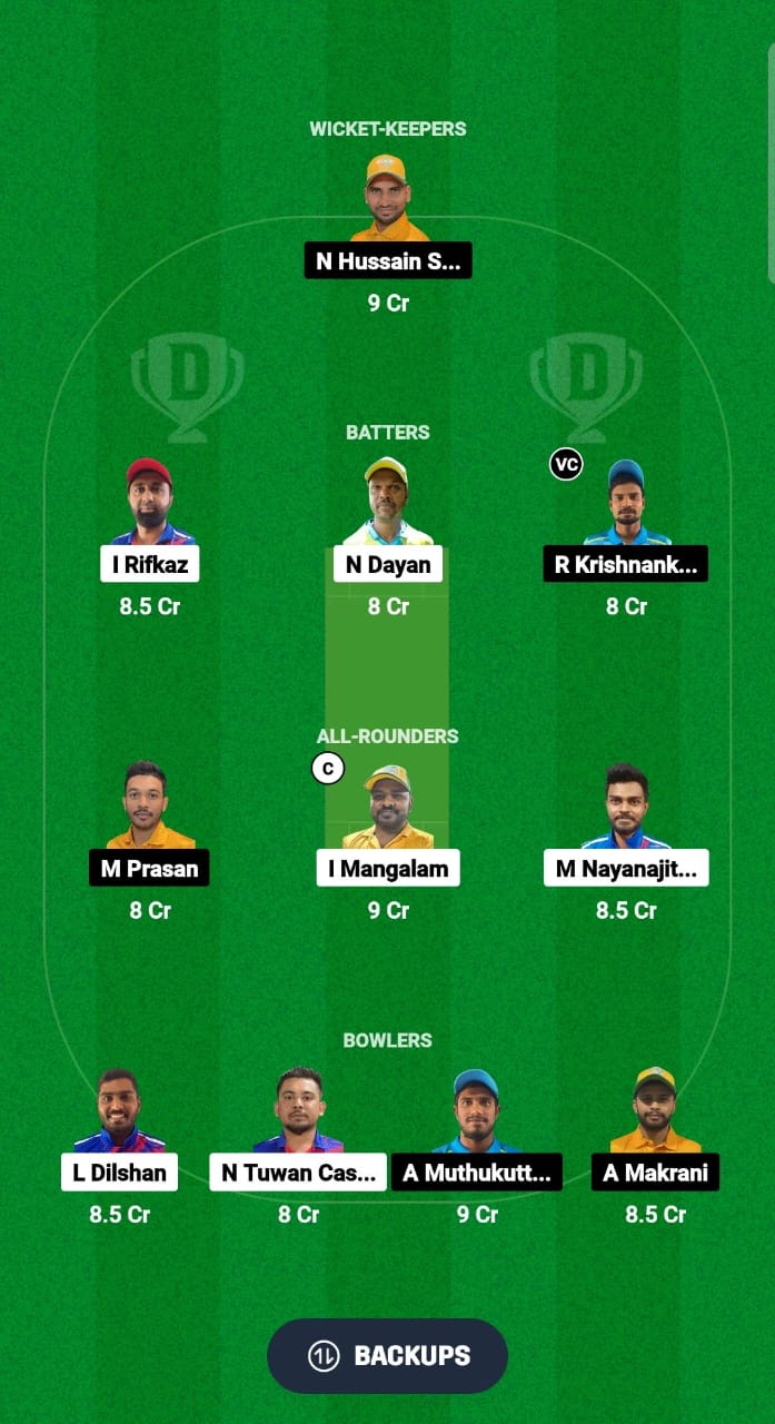 CECC vs NCMI Dream11 Prediction Fantasy Cricket Tips Dream11 Team Kuwait Elite T20 Cup