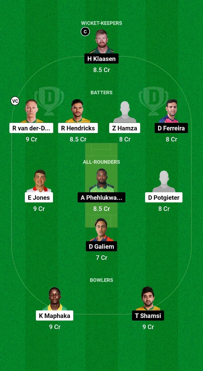 LIO vs TIT Dream11 Prediction Fantasy Cricket Tips Dream11 Team South Africa T20 Challenge