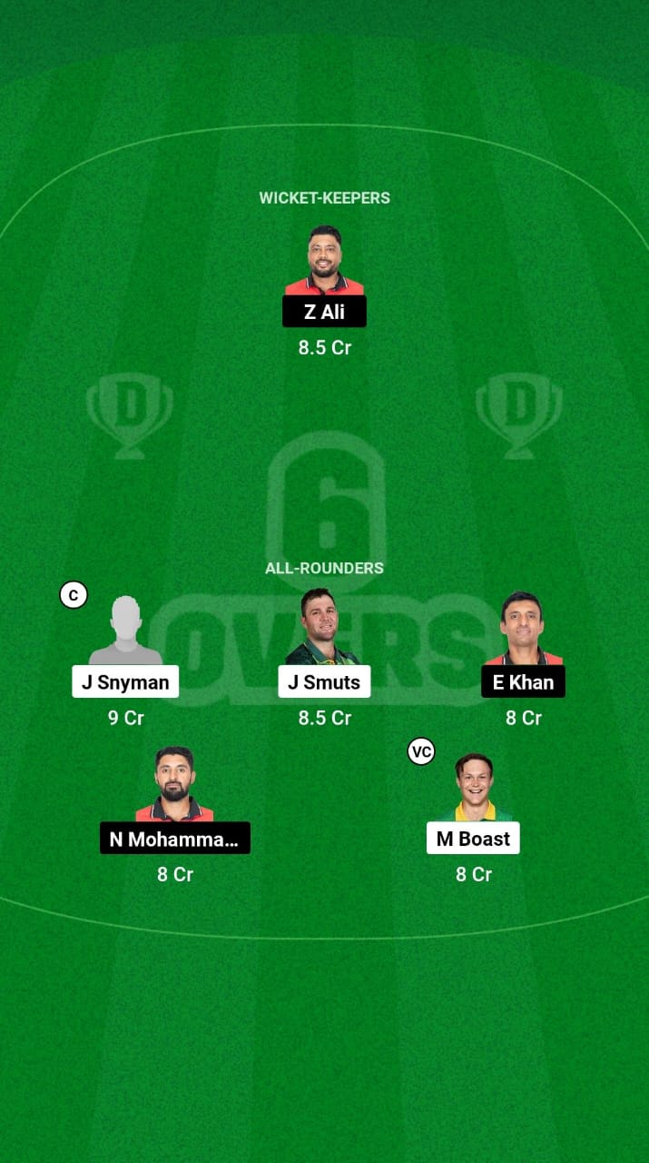 SA vs HK Dream11 Prediction Fantasy Cricket Tips Dream11 Team Hong Kong Sixes