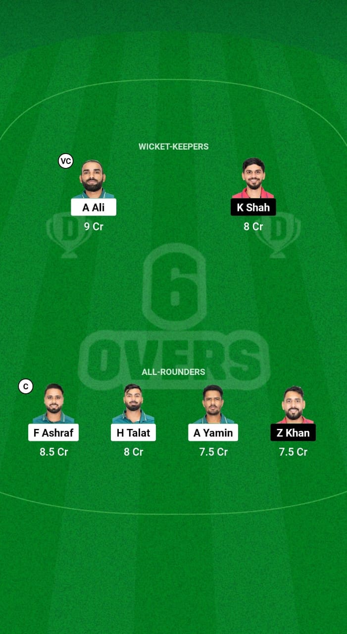 PAK vs UAE Dream11 Prediction Fantasy Cricket Tips Dream11 Team Hong Kong Sixes