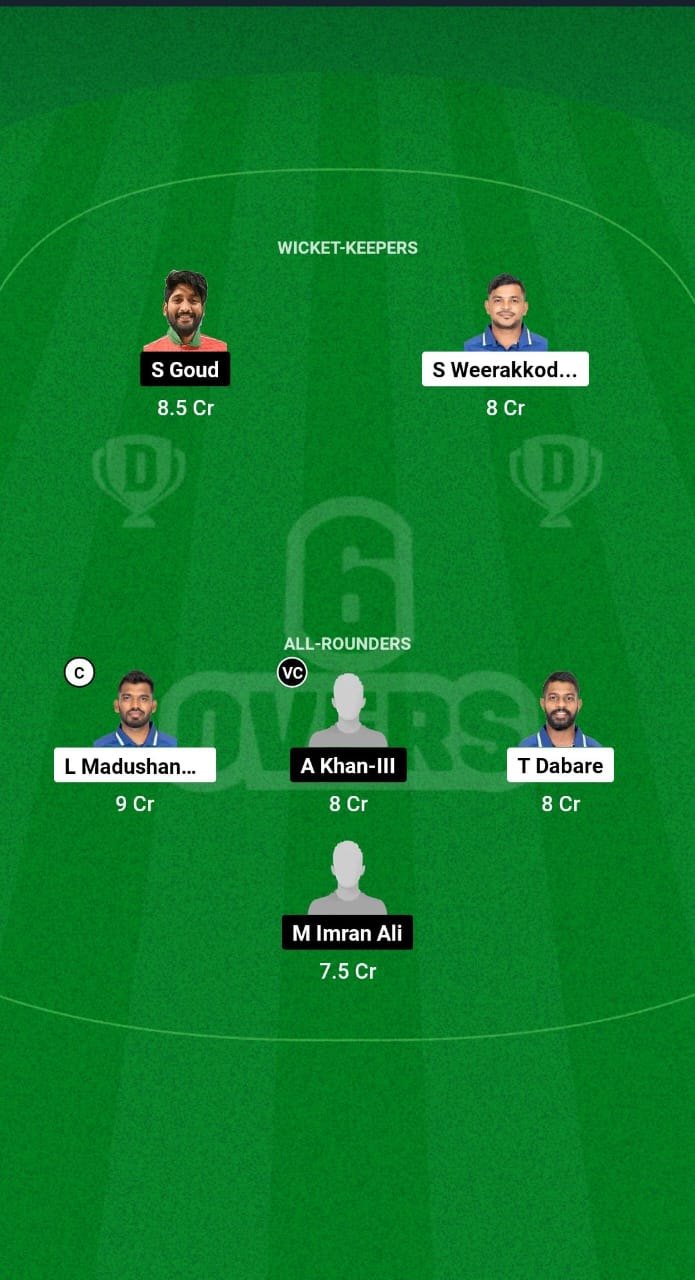 SL vs OMN Dream11 Prediction Fantasy Cricket Tips Dream11 Team Hong Kong Sixes