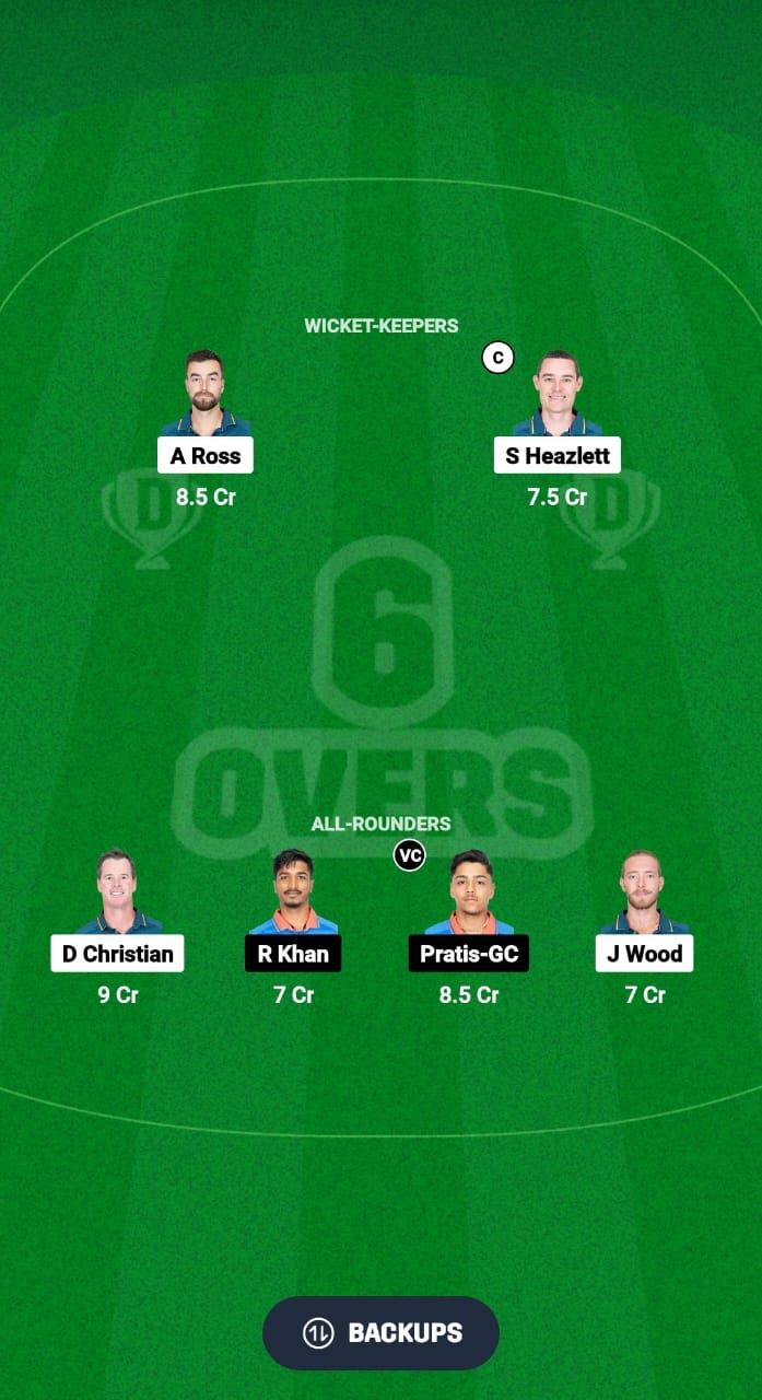 AUS vs NEP Dream11 Prediction Fantasy Cricket Tips Dream11 Team Hong Kong Sixes