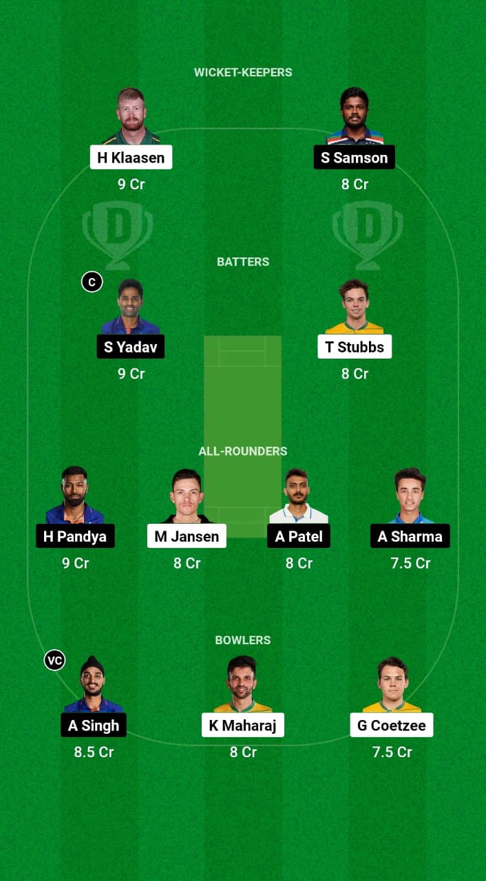 IND vs SA Dream11 Prediction Fantasy Cricket Tips Dream11 Team India Tour of South Africa