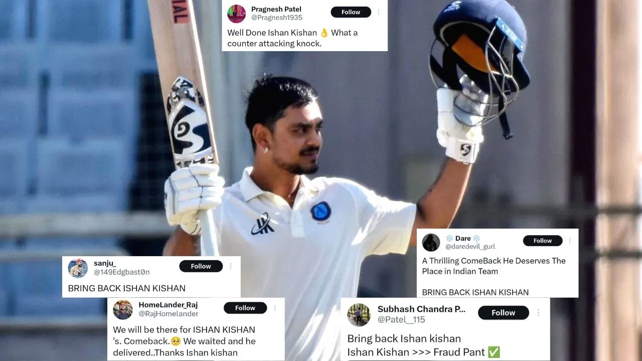 Duleep Trophy 2024: 'Bring back Ishan Kishan' trends, Rishabh Pant called  'fraud' after batter's terrific ton