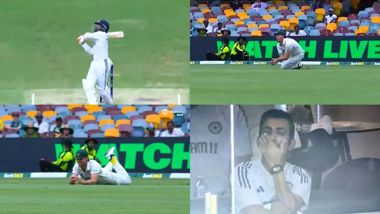 Mitchell Marsh Takes Stunner To Dismiss Ravindra Jadeja Gautam Gambhir Dejected - Ravindra Jadeja