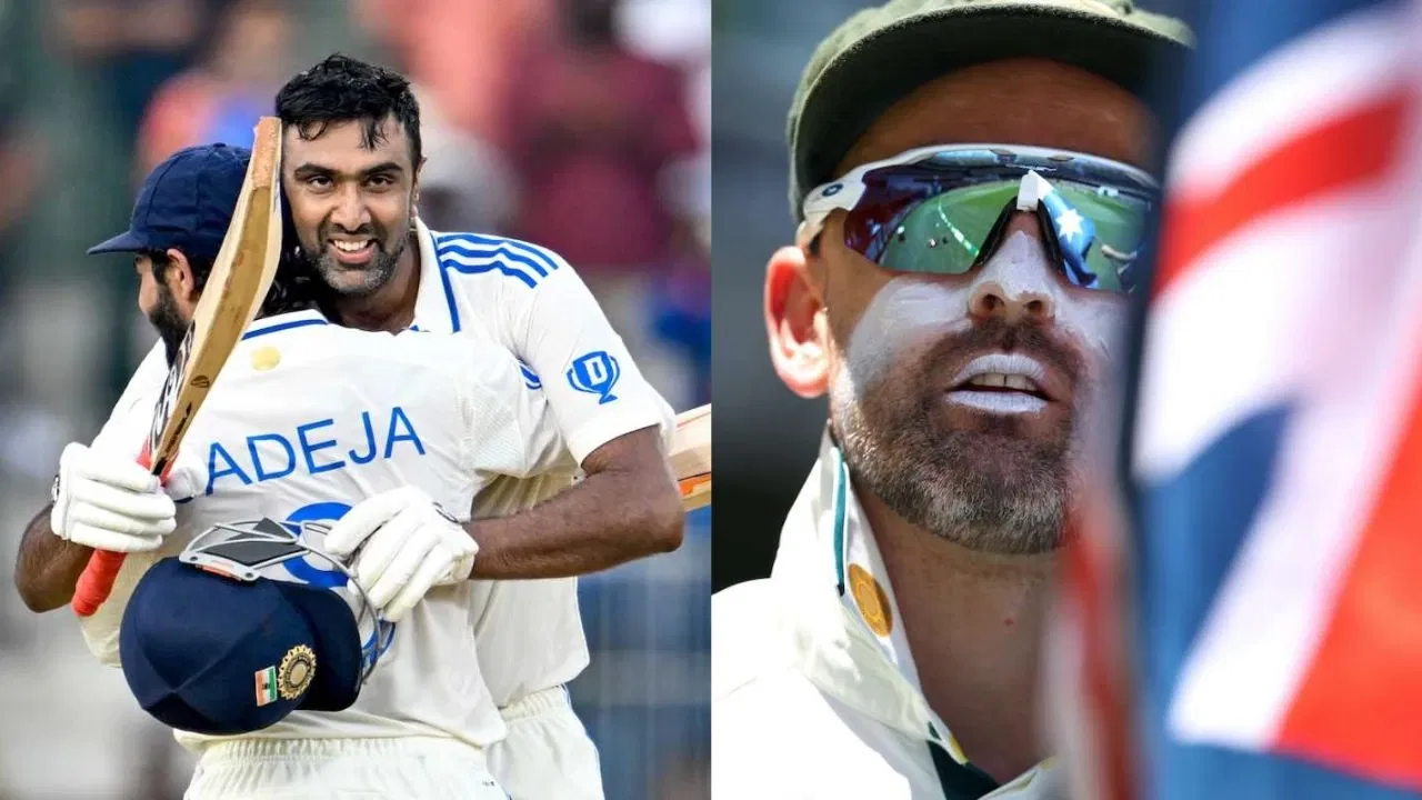 Nathan Lyon And Ravichandran Ashwin And Ravindra Jadeja