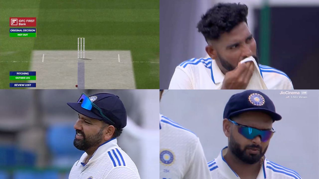 Rohit Sharma Rishabh Pant Reaction To Mohammed Siraj S DRS Call