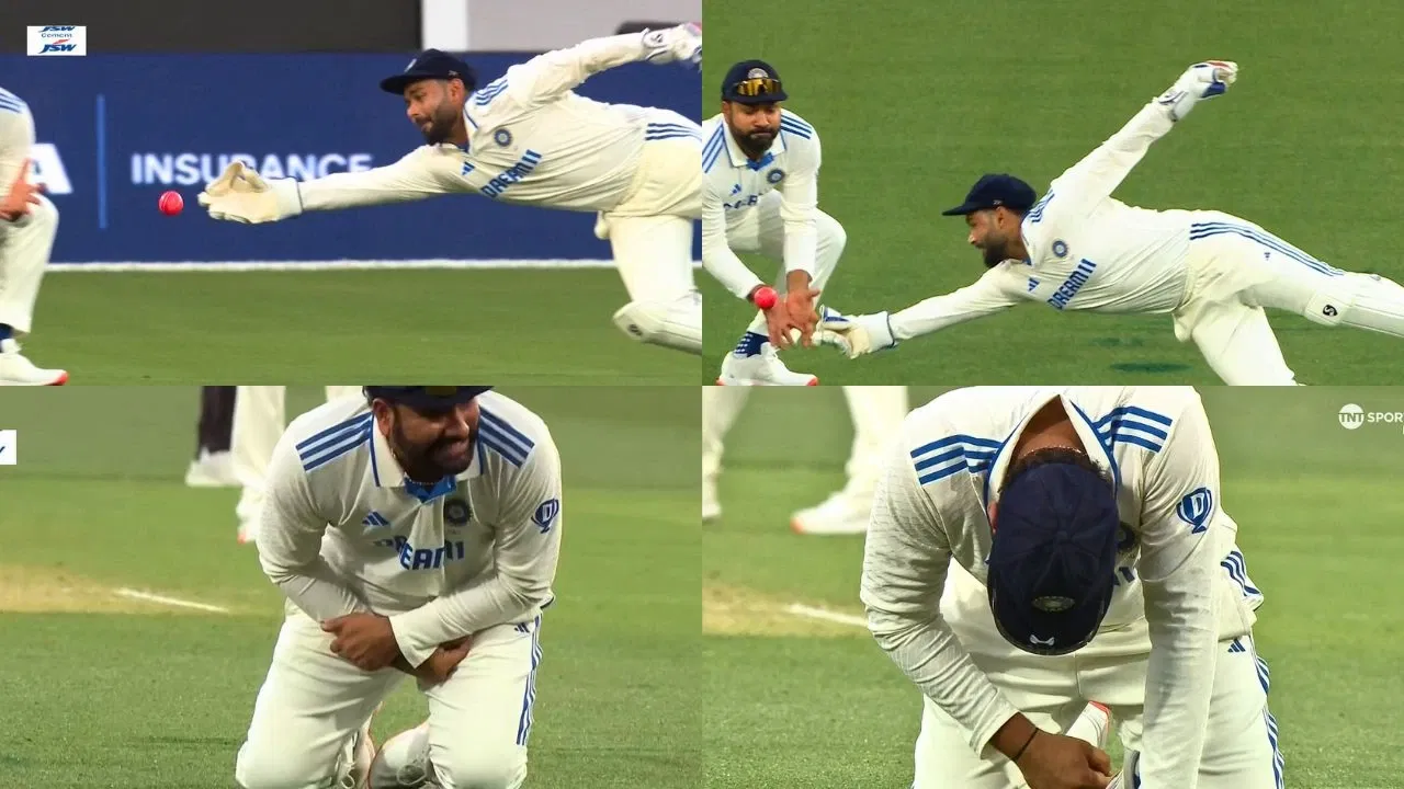 Rohit Sharma Hurts His Writs After Rishabh Pant Blunder